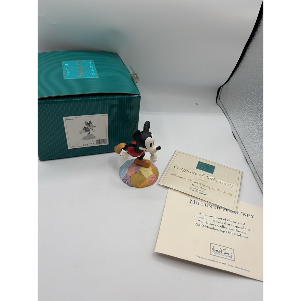 WDCC "Millennium Mickey: On Top of the World" in Box with COA - W/ Art Print